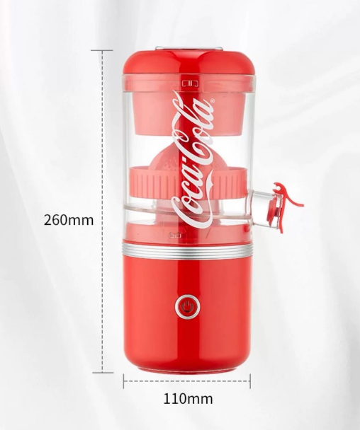 Exprimidor eléctrico de coca cola 